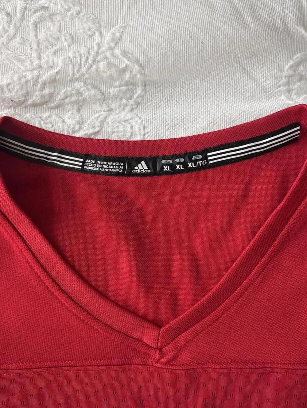 Adidas Nebraska Cornhuskers red football jersey Size youth XL